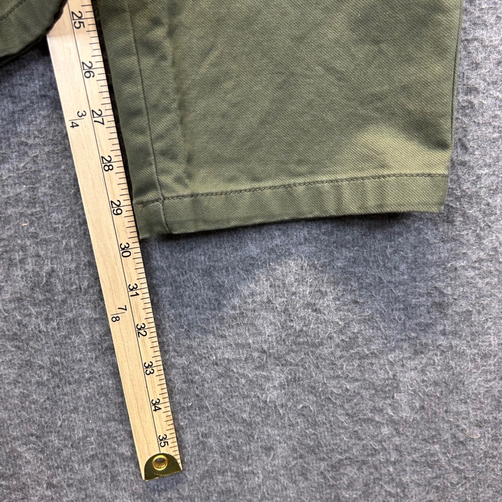 Perk Feel Good Chinos Mens 38x30 Olive Green Slim Fit Stretch Cotton Pants - Picture 7 of 8